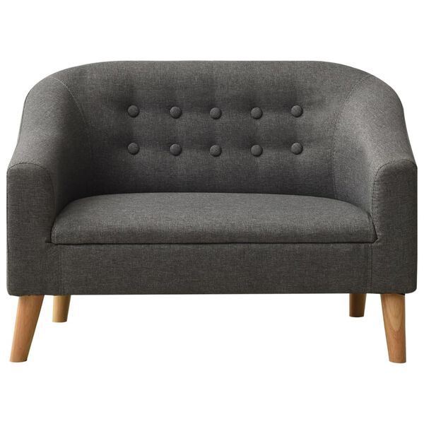 vidaXL Canap&eacute; pour enfants Gris Tissu