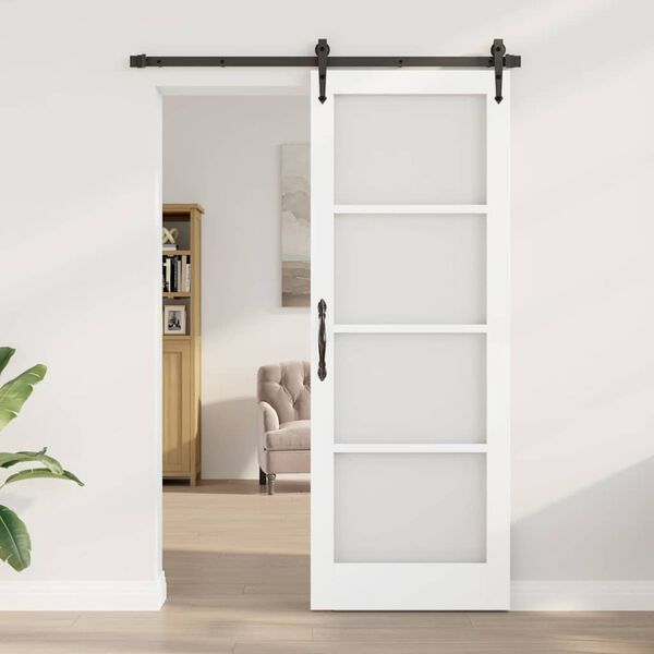 vidaXL Porte int&eacute;rieure ORKDAL Blanc appr&ecirc;t&eacute; 78 x 211 cm
