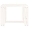 vidaXL Table d'appoint de jardin blanc 40x38x28,5cm bois massif de pin