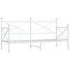 vidaXL Lit de repos sans matelas blanc 90x190 cm acier