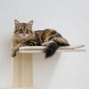 Kerbl Arbre &agrave; chat Timber Wall 150 cm Naturel et taupe