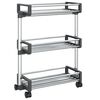vidaXL Chariot de rangement 59x20x75 cm aluminium