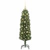vidaXL Sapin de Noël artificiel Vert 120 cm PVC et acier et plastique