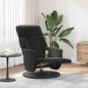 vidaXL Fauteuil inclinable de massage avec repose-pied noir velours