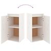 vidaXL Meubles TV 6 pcs Blanc Bois massif de pin