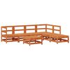 vidaXL Ensemble de salon de jardin 7 pcs Brun Cir&eacute; Pin massif
