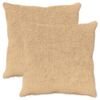 vidaXL Housse de coussin 2 pc HEERLEN Cr&egrave;me 80 x 80 cm