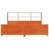 vidaXL Cadre de lit sans matelas cire marron 180x200cm bois pin massif