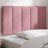 vidaXL Coussin de t&ecirc;te de lit Hanko rose 80 cm velours