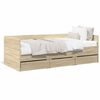 vidaXL Lit de jour avec tiroirs sans matelas ch&ecirc;ne sonoma 90x190 cm