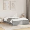 vidaXL Cadre de lit sans matelas sonoma gris 140x190 cm
