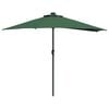 vidaXL Parasol de jardin Vert 294 x 150 x 224 cm Polyester et Acier