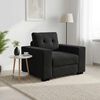 vidaXL Fauteuil noir 60 cm velours