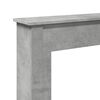 VidaXL Cadre de cheminée gris béton 75x20x87,5 cm bois d'ingénierie