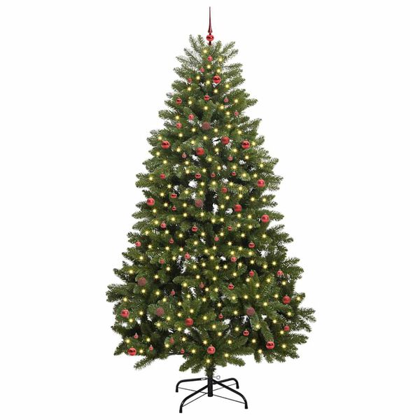 vidaXL Sapin de No&euml;l artificiel avec 300 LED Vert 300 cm PVC et m&eacute;tal