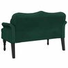 vidaXL Banc avec coussins Vert fonc&eacute; 120,5x65x75 cm Velours