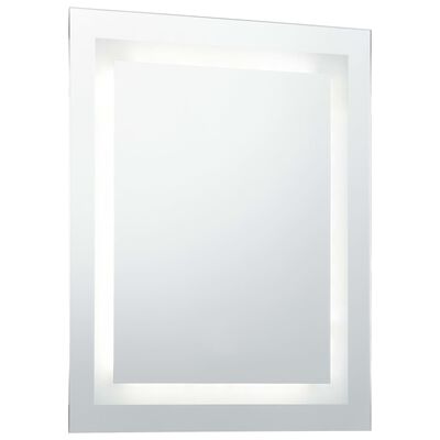 vidaXL Miroir à LED pour salle de bains et capteur tactile 60x80 cm