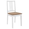 vidaXL Mobilier de salle à manger 5 pcs MDF Blanc