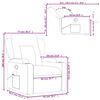 vidaXL Fauteuil inclinable de massage crème tissu