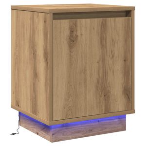 vidaXL Cabinet de chevet Ch&ecirc;ne artisanal 39 x 34,5 x 50 cm