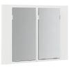 vidaXL Armoire salle de bain &agrave; miroir LED Blanc 60x12x45 cm Acrylique