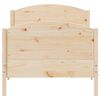 vidaXL Cadre de lit sans matelas 100x200 cm bois massif de pin