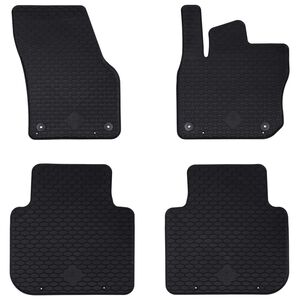vidaXL Tapis de voiture 4 pcs Noir Adapt&eacute; pour &Scaron;koda KODIAQ TDI 2024-