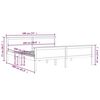 vidaXL Cadre de lit sans matelas bois massif de pin 180x200 cm
