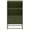 vidaXL Buffet haut vert olive 68,5x38,5x123,5 cm acier
