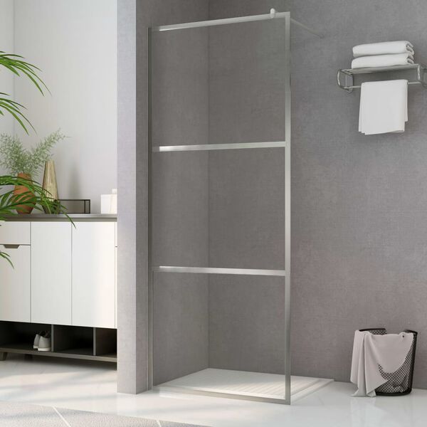 vidaXL Paroi de douche &agrave; l'italienne &agrave; verre ESG transparent 90x195 cm