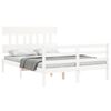 vidaXL Cadre de lit sans matelas blanc 120x200 cm bois massif