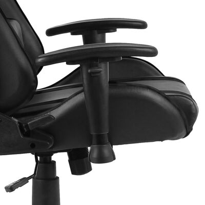 vidaXL Chaise de jeu pivotante Noir PVC