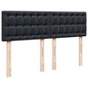 vidaXL Lit ottoman avec matelas & LED Noir 140x200cm similicuir