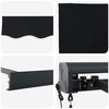vidaXL Auvent Noir 500 x 300 x 165 cm Polyester et Aluminium