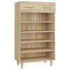 vidaXL Armoire &agrave; chaussures Ch&ecirc;ne sonoma 60x35x105cm Bois d'ing&eacute;nierie