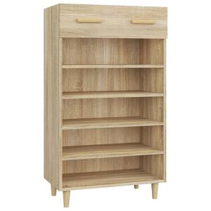 vidaXL Armoire &agrave; chaussures Ch&ecirc;ne sonoma 60x35x105cm Bois d'ing&eacute;nierie