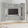 vidaXL Ensemble de meubles TV 10 pcs Sonoma gris Bois d'ing&eacute;nierie