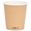 vidaXL Tasses &agrave; caf&eacute; en papier 200 ml 250 pcs Marron