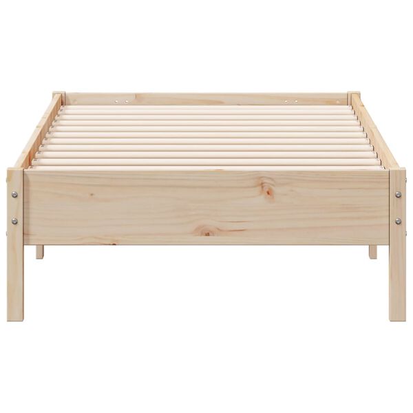 vidaXL Cadre de lit sans matelas 75x190 cm bois de pin massif