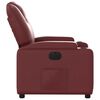 vidaXL Fauteuil inclinable &eacute;lectrique Rouge bordeaux Similicuir
