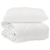 vidaXL Couette avec oreiller 2 pcs Blanc Microfibre