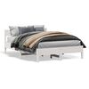 vidaXL Cadre de lit sans matelas blanc 140x200 cm bois de pin massif
