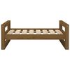 vidaXL Lit pour chien Marron miel 75,5x55,5x28 cm Bois de pin solide