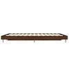 vidaXL Cadre de lit sans matelas ch&ecirc;ne marron 120x190 cm