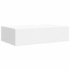 vidaXL Étagères à tiroirs murales 2 pcs Blanc 40x23,5x10 cm MDF