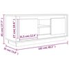 vidaXL Meuble TV sonoma gris 102x35x45 cm bois d'ingénierie