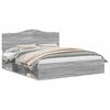 vidaXL Cadre de lit Gris Sonoma 180 x 200 cm Pin massif