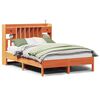 vidaXL Lit biblioth&egrave;que sans matelas cire marron 140x200 cm pin massif