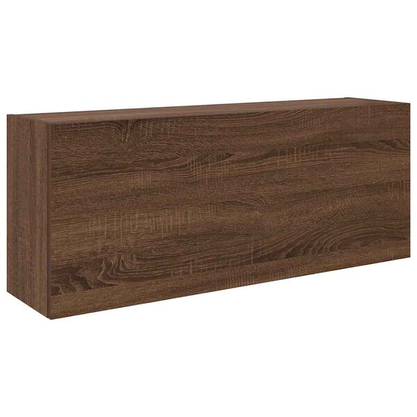 vidaXL Armoire murale de bain chêne marron 100x25x40cm bois ingénierie