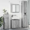 vidaXL Ensemble de mobilier de salle de bain 4 pcs Gris Sonoma